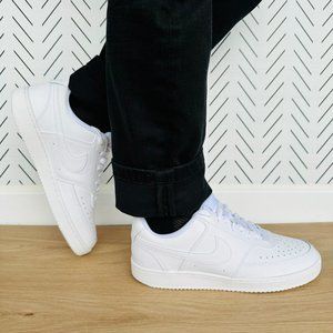 🤩New 9.5 Men's Retro Shoes Nike Court Vision Low White Casual Shoes CD5463-100